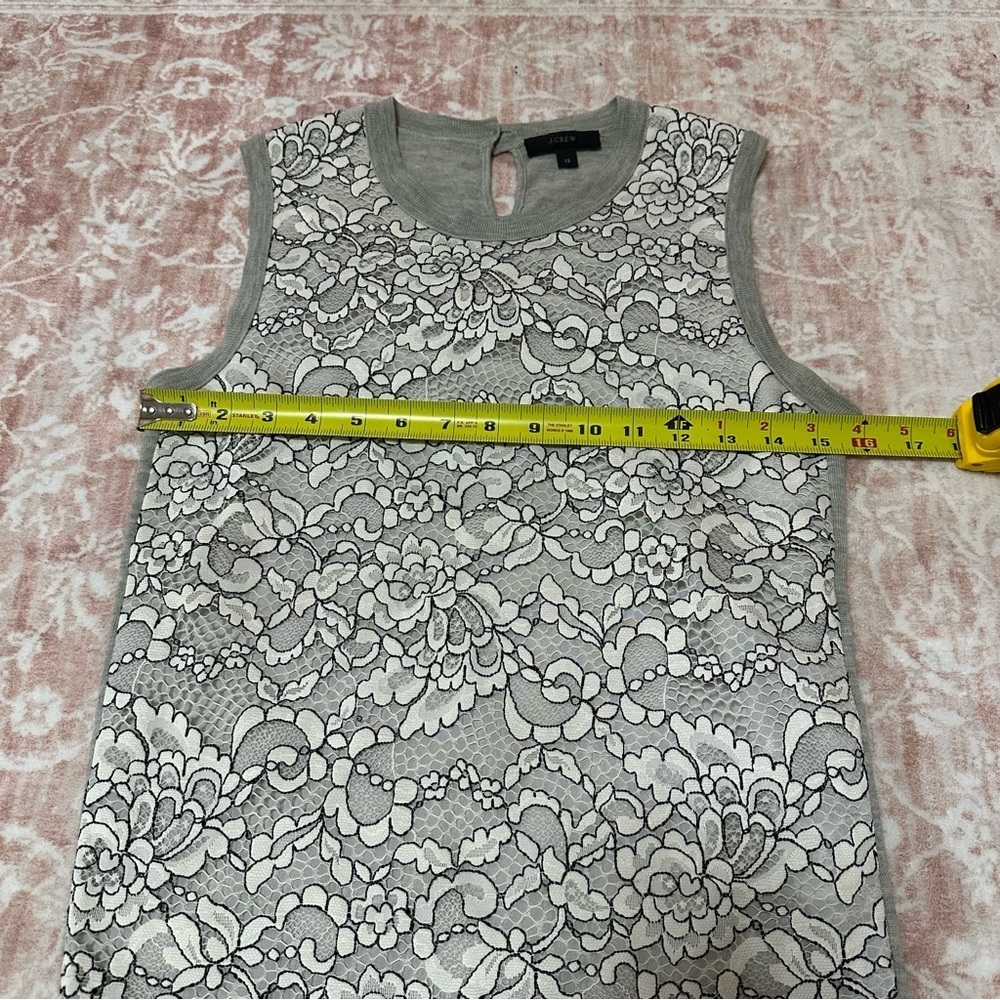 J CREW 100% Merino Wool Lace Top - Picture 7 of 8